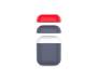 Чехол для Airpods AhaStyle Silicone Duo Case Navy Blue/Red (AHA-01380-NNR)