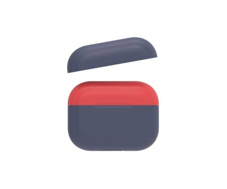 Чехол для Airpods Pro AhaStyle Silicone Duo Case Navy Blue/Red (AHA-0P200-NNR)