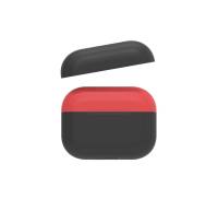 Чехол для Airpods Pro AhaStyle Silicone Duo Case Black/Red (AHA-0P200-BBR)