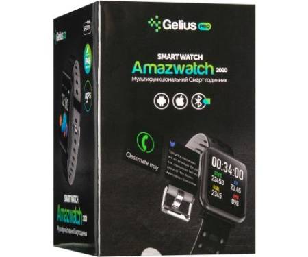 Смарт-часы Gelius Pro GP-CP11 Plus (AMAZWATCH 2020) (IP68) Black/Grey (Pro GP-CP11 Plus Black/Grey)