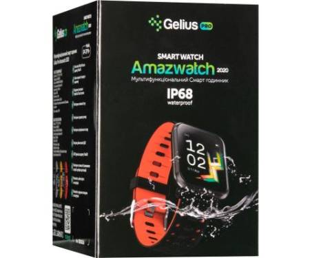 Смарт-часы Gelius Pro GP-CP11 Plus (AMAZWATCH 2020) (IP68) Black/Red (Pro GP-CP11 Plus Black/Red)