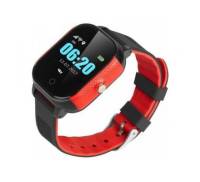 Смарт-часы GoGPS К23 Black/red Детские телефон-часы с GPS треккером (K23BKRD)