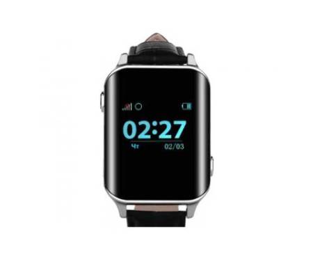 Смарт-часы GoGPS М01 Chrome Телефон-часы с GPS треккером (M01CH)