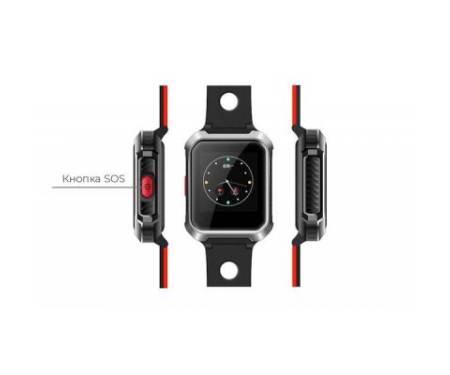 Смарт-часы GoGPS М02 Black Телефон-часы с GPS треккером (M02BK)