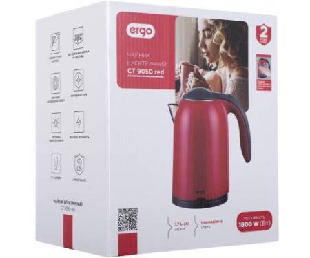Электрочайник Ergo CT 9050 red (CT9050)