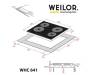 Варочная поверхность WEILOR WHC 641 BLACK