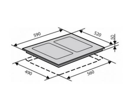 Варочная поверхность VENTOLUX VI 65 FZ INV TC