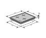 Варочная поверхность VENTOLUX HG430-G3G CS (BK)