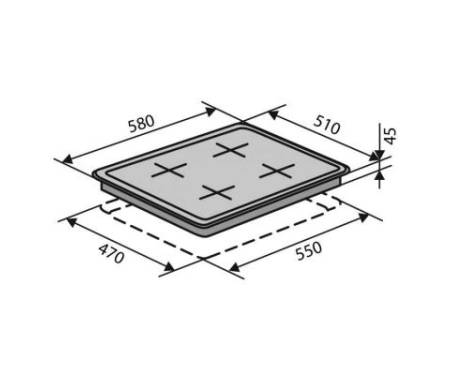 Варочная поверхность VENTOLUX HG622 B3 S (X)