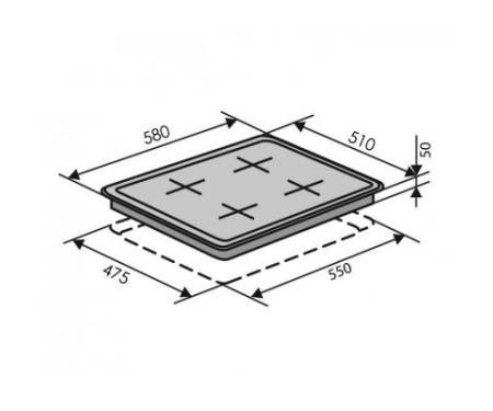 Варочная поверхность VENTOLUX HSF640-F2 CS (X)