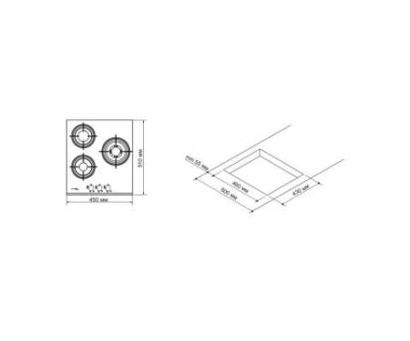 Варочная поверхность PYRAMIDA PFG 450 S BLACK