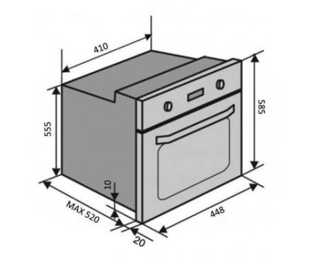 Духовой шкаф VENTOLUX MUNCHEN 6 TC (BK) (MUNCHEN6TC(BK))