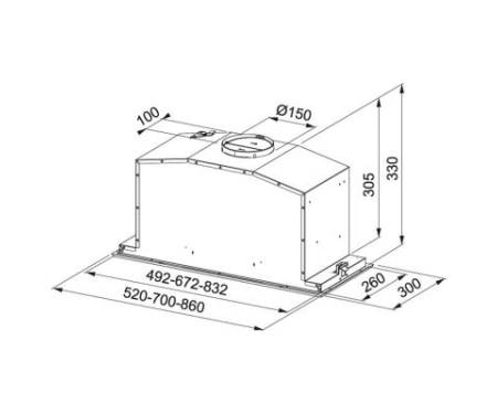 Вытяжка кухонная Franke Inca Plus FBI 737 XS/WH (305.0528.841)