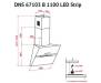 Вытяжка кухонная PERFELLI DNS 67103 B 1100 BL LED Strip