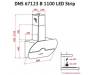 Вытяжка кухонная PERFELLI DNS 67123 B 1100 BL LED Strip