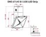 Вытяжка кухонная PERFELLI DNS 67143 B 1100 BL LED Strip