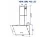 Вытяжка кухонная MINOLA HDN 5242 WH 700 LED