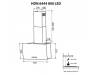 Вытяжка кухонная MINOLA HDN 6444 BL 800 LED