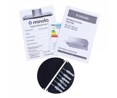 Вытяжка кухонная MINOLA HTL 6615 I 1000 LED