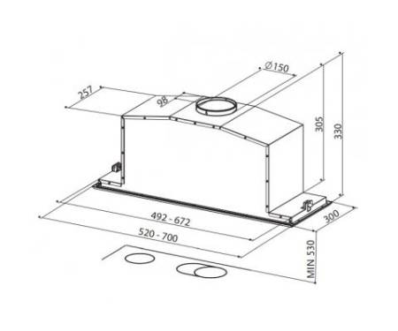 Вытяжка кухонная FABER INCA LUX EV8 X/WH A52