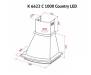 Вытяжка кухонная PERFELLI K 6622 C IV 1000 COUNTRY LED