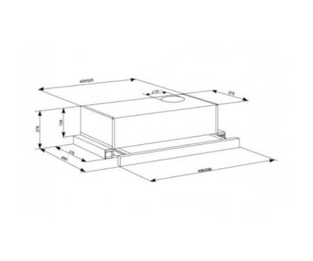 Вытяжка кухонная ELEYUS LOTUS 470 50 WH (LOTUS47050WH)