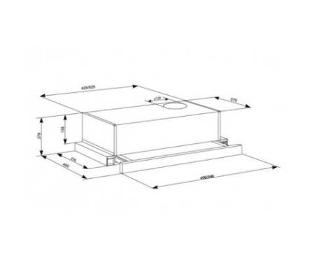 Вытяжка кухонная ELEYUS LOTUS 470 50 XW (LOTUS47050XW)