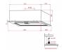 Вытяжка кухонная WEILOR PBS 52300 GLASS BL 1000 LED Strip