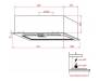 Вытяжка кухонная WEILOR PBS 72650 GLASS WH 1250 LED Strip