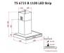 Вытяжка кухонная PERFELLI TS 6723 B 1100 WH LED Strip