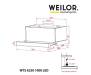 Вытяжка кухонная WEILOR WTS 6230 BL 1000 LED strip