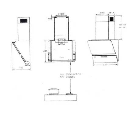 Вытяжка кухонная Borgio RNT-LX 60 white SU