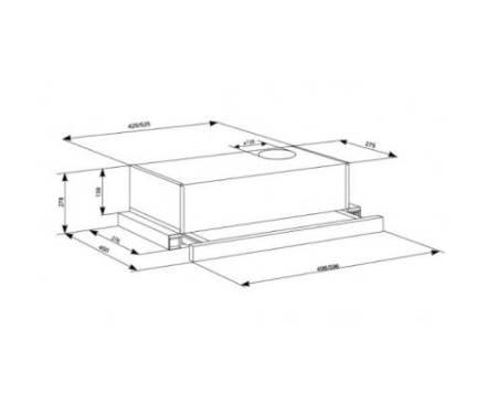 Вытяжка кухонная ELEYUS LOTUS 470 50 BL (LOTUS47050BL)