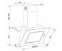 Вытяжка кухонная ELEYUS Venera A 1200 LED SMD 60 BL