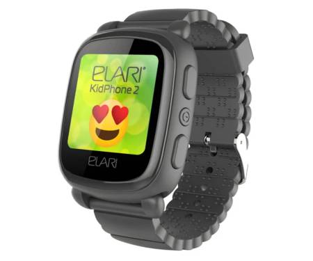 Смарт-часы ELARI KidPhone 2 Black с GPS-трекером (KP-2B)