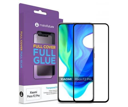 Защитное стекло для Xiaomi Poco F2 Pro Full Glue Black