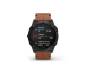 GARMIN Fenix 6X Pro Sapphire Black DLC with Chestnut Leather Band (010-02157-14/13)