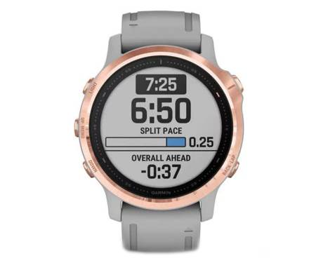 Спортивные часы Garmin Fenix 6S Rose Gold-tone with Powder Gray Band (010-02159-21)