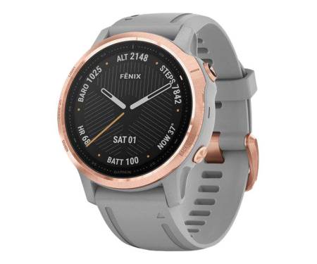 Спортивные часы Garmin Fenix 6S Rose Gold-tone with Powder Gray Band (010-02159-21)