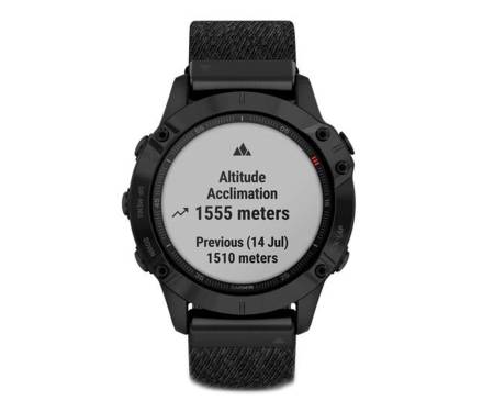 Спортивные часы Garmin Fenix 6 Sapphire Black DLC with Heathered Black Nylon Band (010-02158-17)