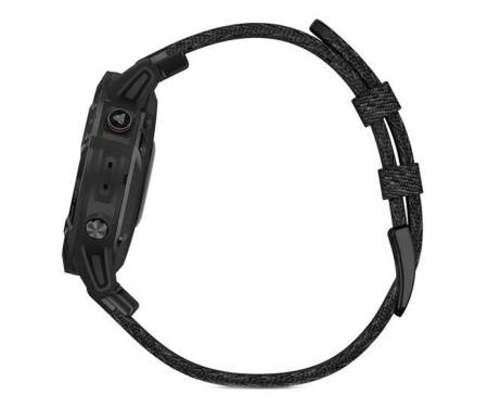 Спортивные часы Garmin Fenix 6 Sapphire Black DLC with Heathered Black Nylon Band (010-02158-17)