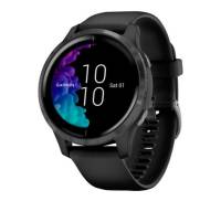 Спортивные часы Garmin Venu Slate Stainless Steel Bezel w. Black and Silicone B. (010-02173-11)