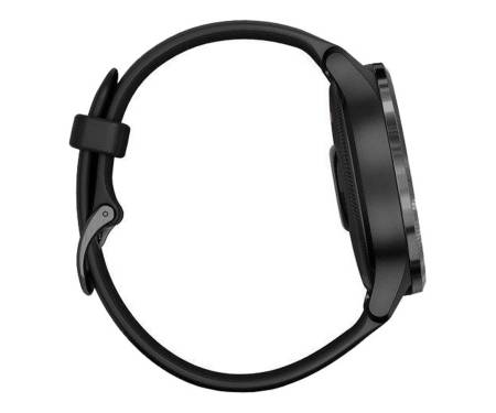 Спортивные часы Garmin Venu Slate Stainless Steel Bezel w. Black and Silicone B. (010-02173-11)