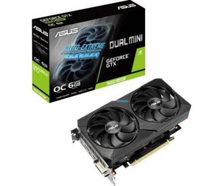 Видеокарта ASUS GeForce GTX1660 SUPER 6144Mb DUAL OC MINI (DUAL-GTX1660S-O6G-MINI)
