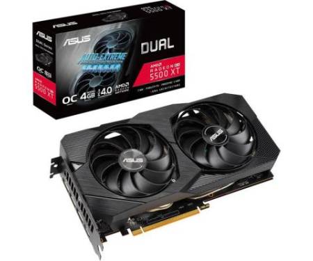 Видеокарта ASUS Radeon RX 5500 XT 4096Mb DUAL OC EVO (DUAL-RX5500XT-O4G-EVO)