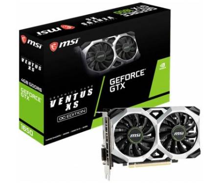 Видеокарта MSI GeForce GTX1650 4096Mb D6 VENTUS XS OC (GTX 1650 D6 VENTUS XS OC)