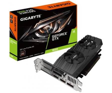 Видеокарта GIGABYTE GeForce GTX1650 4096Mb OC LP D6 (GV-N1656OC-4GL)