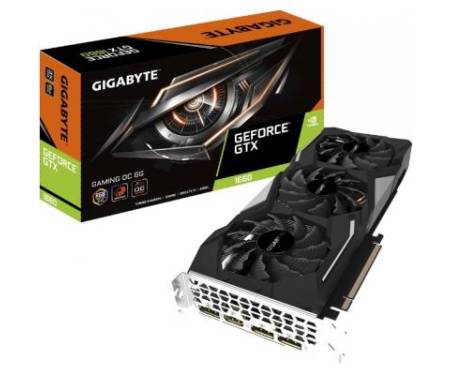 Видеокарта GIGABYTE GeForce GTX1660 6144Mb GAMING OC (GV-N1660GAMING OC-6GD)