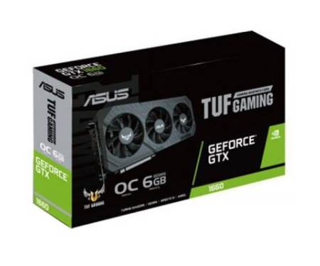 Видеокарта ASUS GeForce GTX1660 6144Mb TUF3 OC GAMING (TUF3-GTX1660-O6G-GAMING)