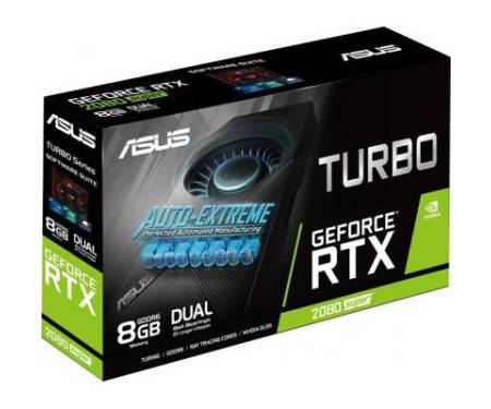 Видеокарта ASUS GeForce RTX2080 SUPER 8192Mb TURBO EVO (TURBO-RTX2080S-8G-EVO)